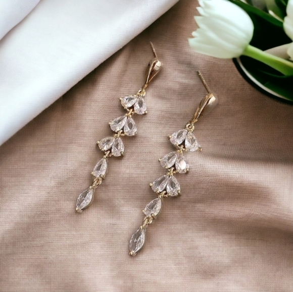 Leaf Drop Earrings - Picture 8 of 15